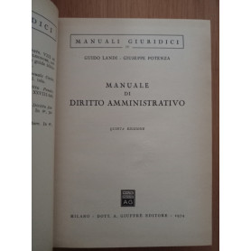 Manuale di diritto amministrativo
