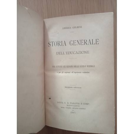 Storia generale dell'educazione
