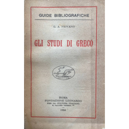 Gli studi di Greco