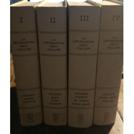 La letteratura degli italiani vol. I II III IV