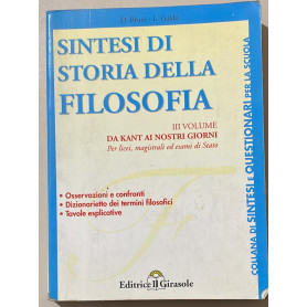 Sintesi di storia della filosofia. Da Kant ai nostri giorni (Vol. 3)