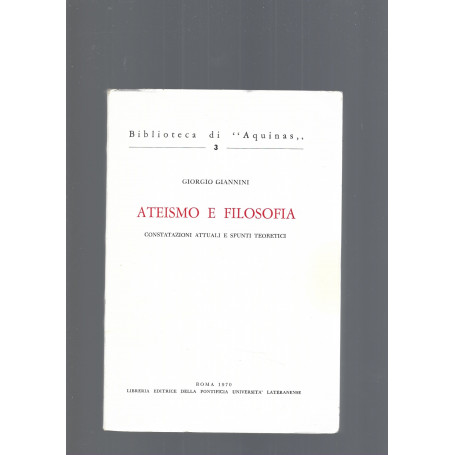 ATEISMO E FILOSOFIA