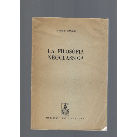 LA FILOSOFIA NEOCLASSICA