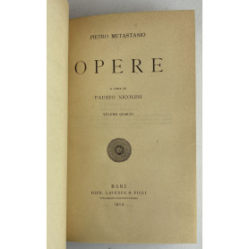 Opere. Volume quarto