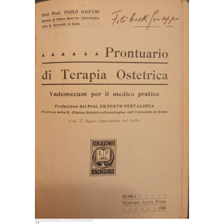 Prontuario di terapia ostetrica