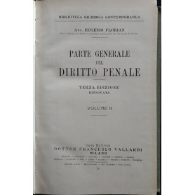 Parte generale del diritto penale. Volume II