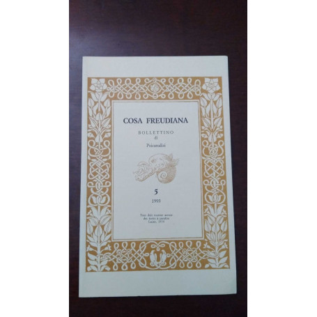 Cosa Freudiana - Bollettino di Psicoanalisi 5