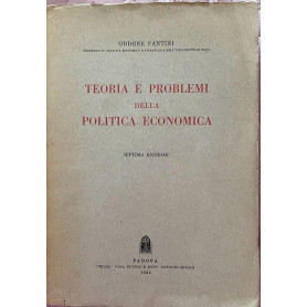 Teoria e Problemi della politica econimica