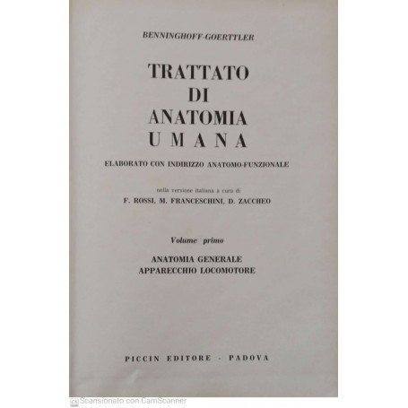 Trattato di anatomia umana. Volume 1