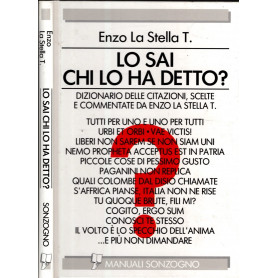 Lo sai chi lo ha detto?