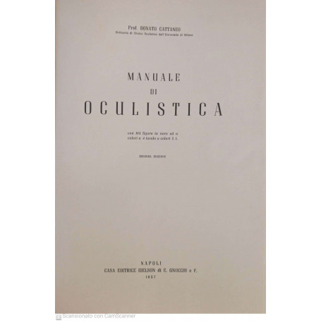 Manuale di oculistica