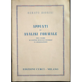 Appunti di analisi formale per l'esame di cultura musicale generale in conservatorio