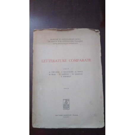Letturature comparate