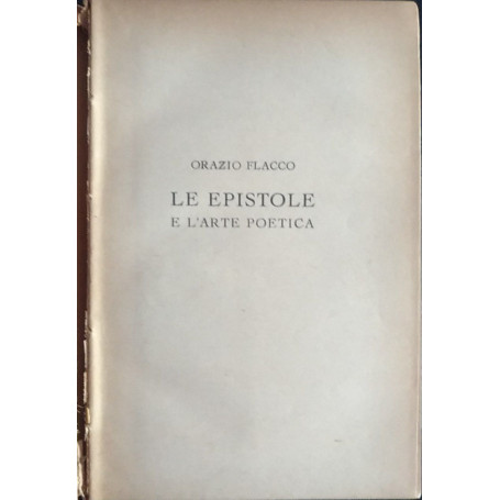 Le epistole e l'arte poetica