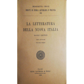 La letteratura della nuova Italia vol. I