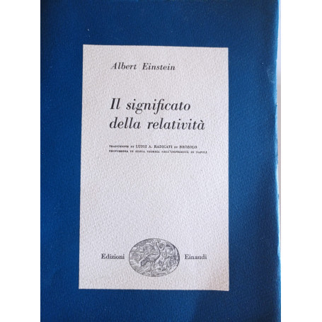 Il significato della relatività