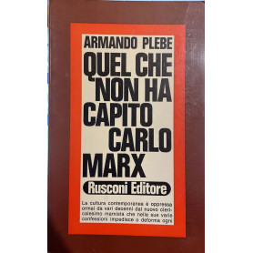 Quel che non ha capito Carlo Marx
