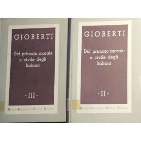 Del primato morale e civile degli italiani Vol. II e III