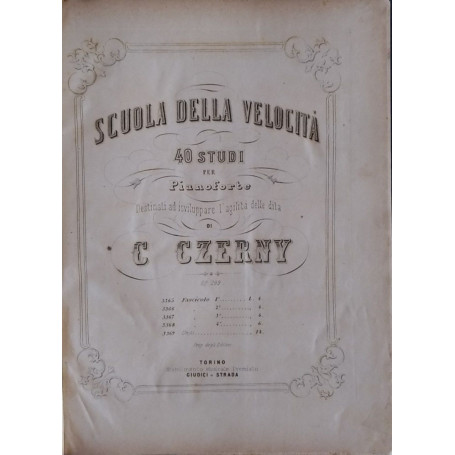 Scuole della velocità. 40 studi per pianoforte