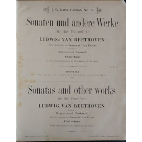 Sonatas and other works for the pianoforte. First volume
