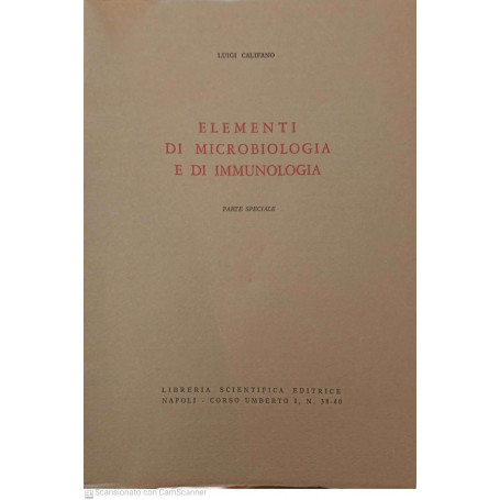Elementi di microbiologia e di immunologia