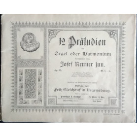 12 Praludien fur Orgel ober harmonium