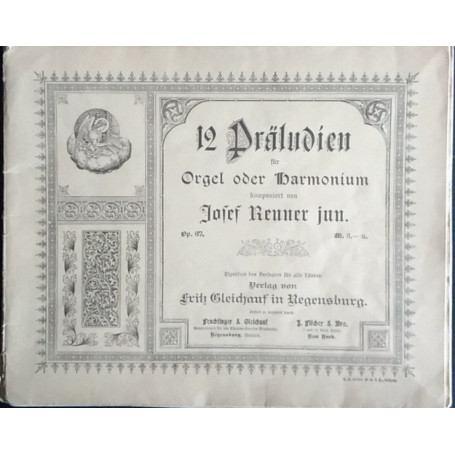 12 Praludien fur Orgel ober harmonium