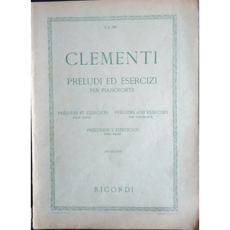 Preludi ed esercizi per pianoforte