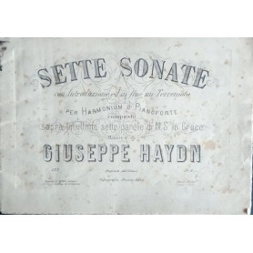 Sette sonate per Harmonium o Pianoforte