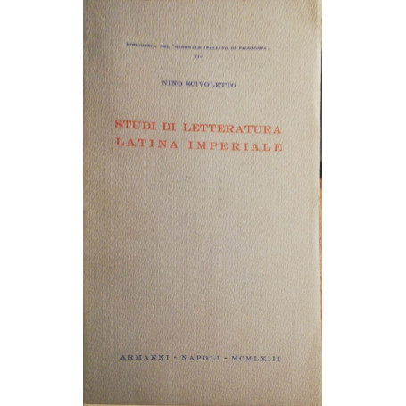Studi di letteratura latina imperiale