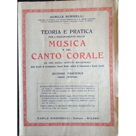 Teoria e pratica per l'insegnamento della musica e del canto corale