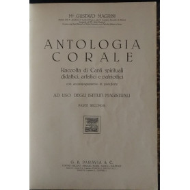 Antologia corale. Parte seconda