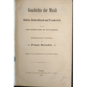 Geschichte der Musik in Italien Deutschland und Frankreich