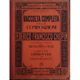Raccolta completa delle composizioni. Libro VII improvvisi per pianoforte