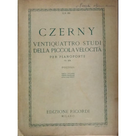 Ventiquattro studi della piccola velocità per pianoforte