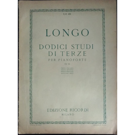 Dodici studi di terze per pianoforte
