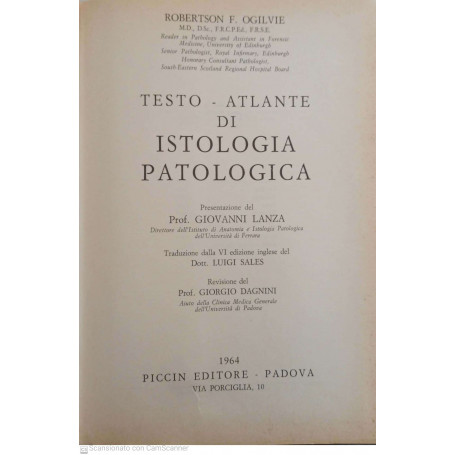 Testo-atlante di istologia patologica