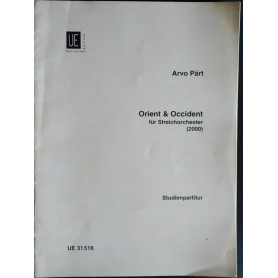 Orient & Occident fur Streichorchester