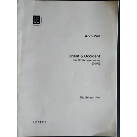 Orient & Occident fur Streichorchester