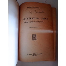 La letteratura greca dalle origini a Giustiniano