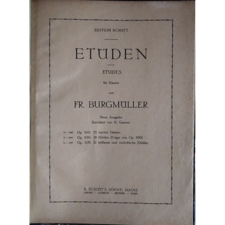 Etuden. Etudes fur Klavier