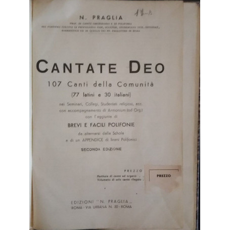 Cantate deo