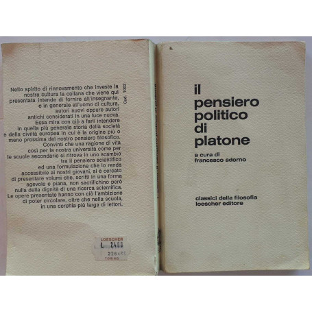 Il pensiero politico di Platone