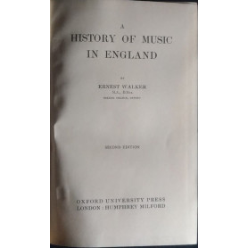 A history of music in England