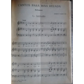 Cantos para misa rezada