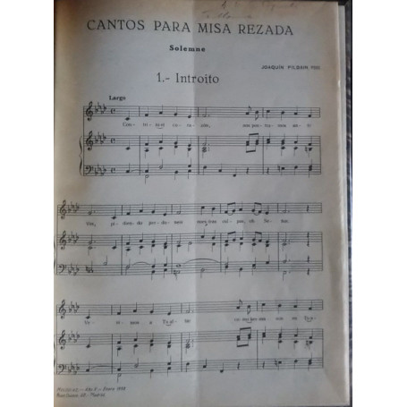 Cantos para misa rezada