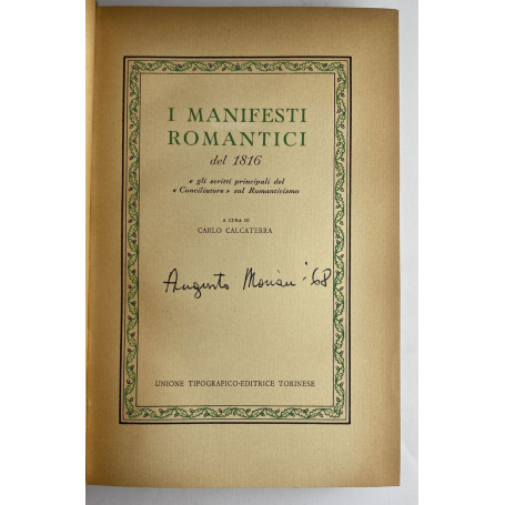 I manifesti romantici del 1816