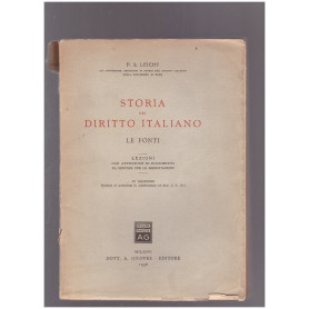 Storia del diritto italiano. Le Fonti