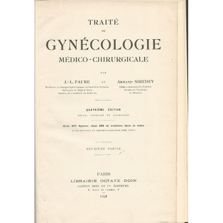 Traitè gynécologie médico-chirurgicale