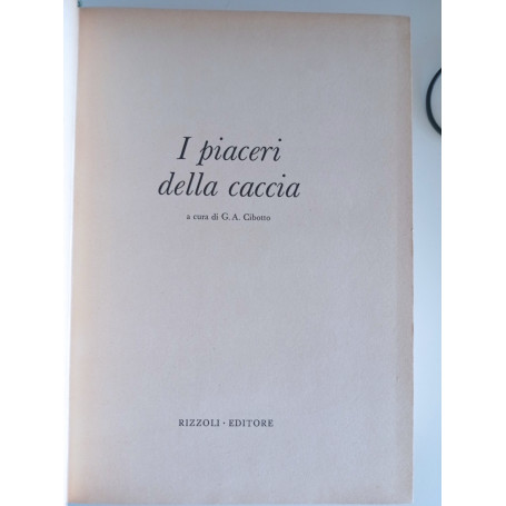 I piaceri della caccia